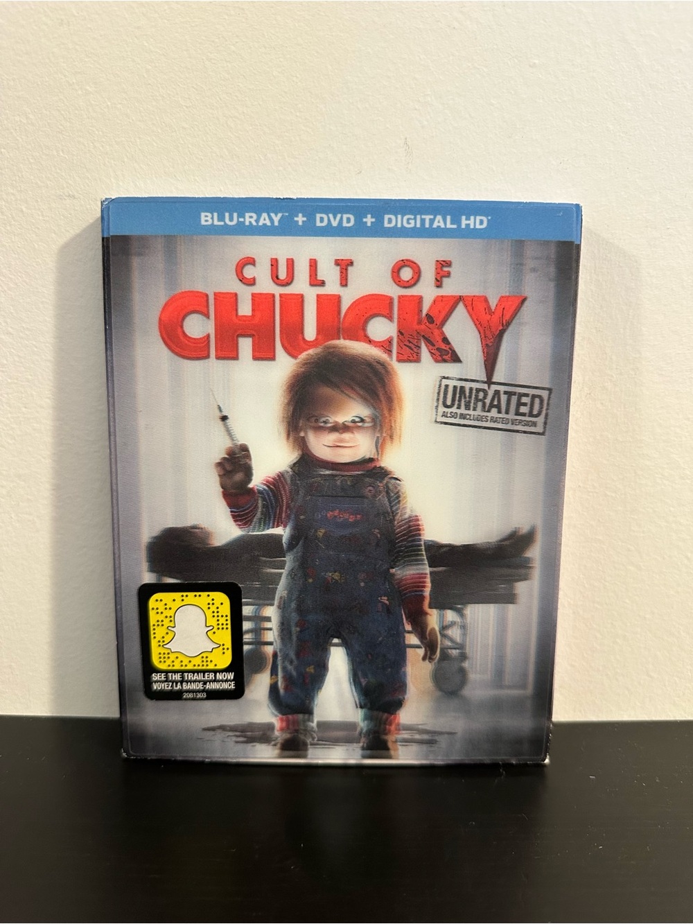 Cult of Chucky Unrated Blu-ray + DVD Lenticular Slipcover Complete - Picture 2 of 6